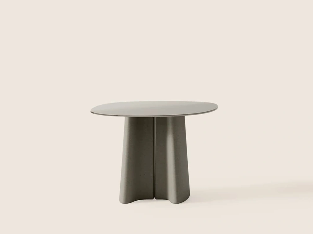 Tavolino Tara in vetro e cemento di Flexform