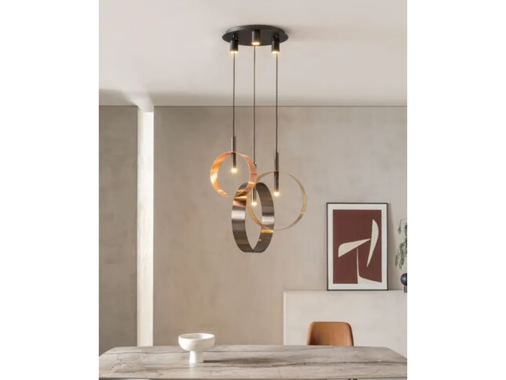 Lampada a sospensione Led Loop S3 di Riflessi