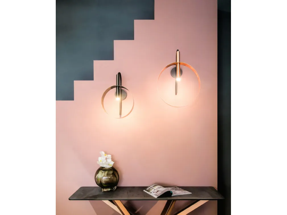 Lampada da parete Led Loop A di Riflessi