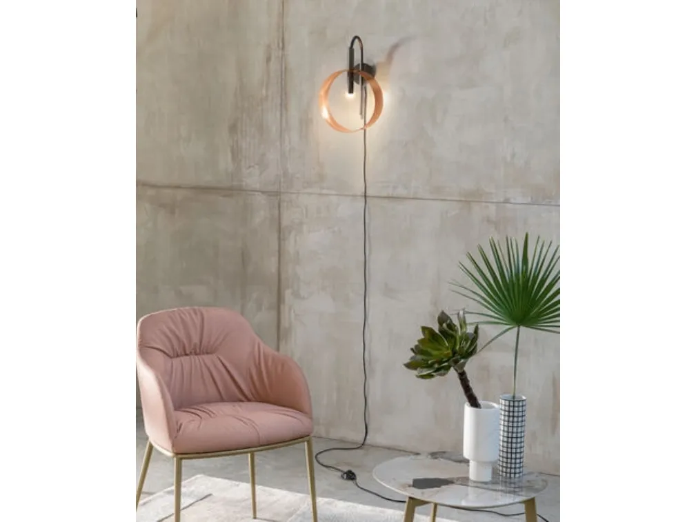 Lampada da parete Led Loop A di Riflessi