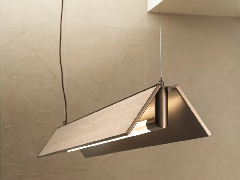 Lampada a sospensione Lucilla S in metallo e ceramica di Riflessi