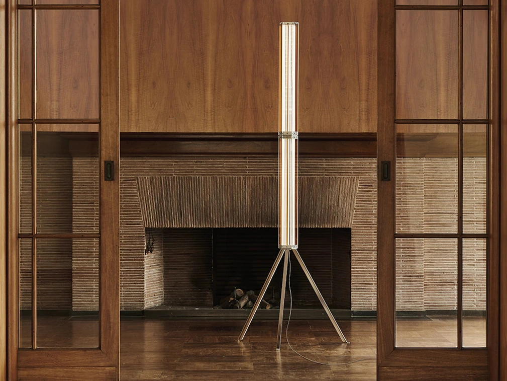 Lampada in vetro SuperWire Floor di Flos