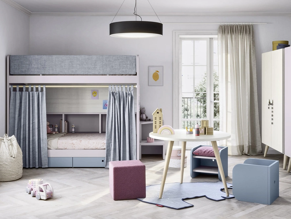 Cameretta con letti a castello Ergo di Nidi