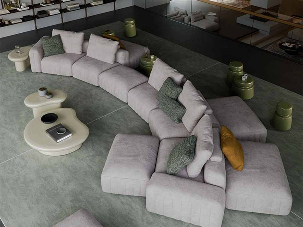 Divano con penisola Gibson di Cattelan Italia