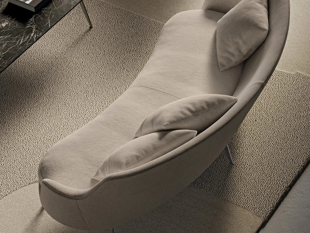 Divano lineare Guscio di Flexform