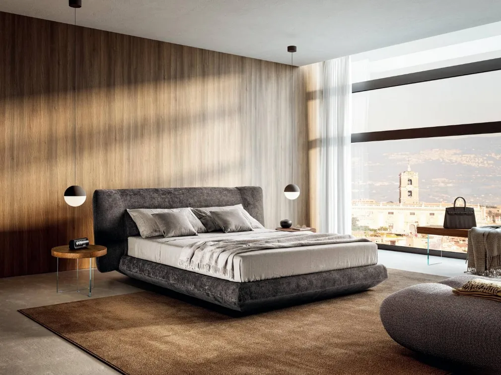 Letto in tessuto con box contenitore Bed In 1822 di Lago