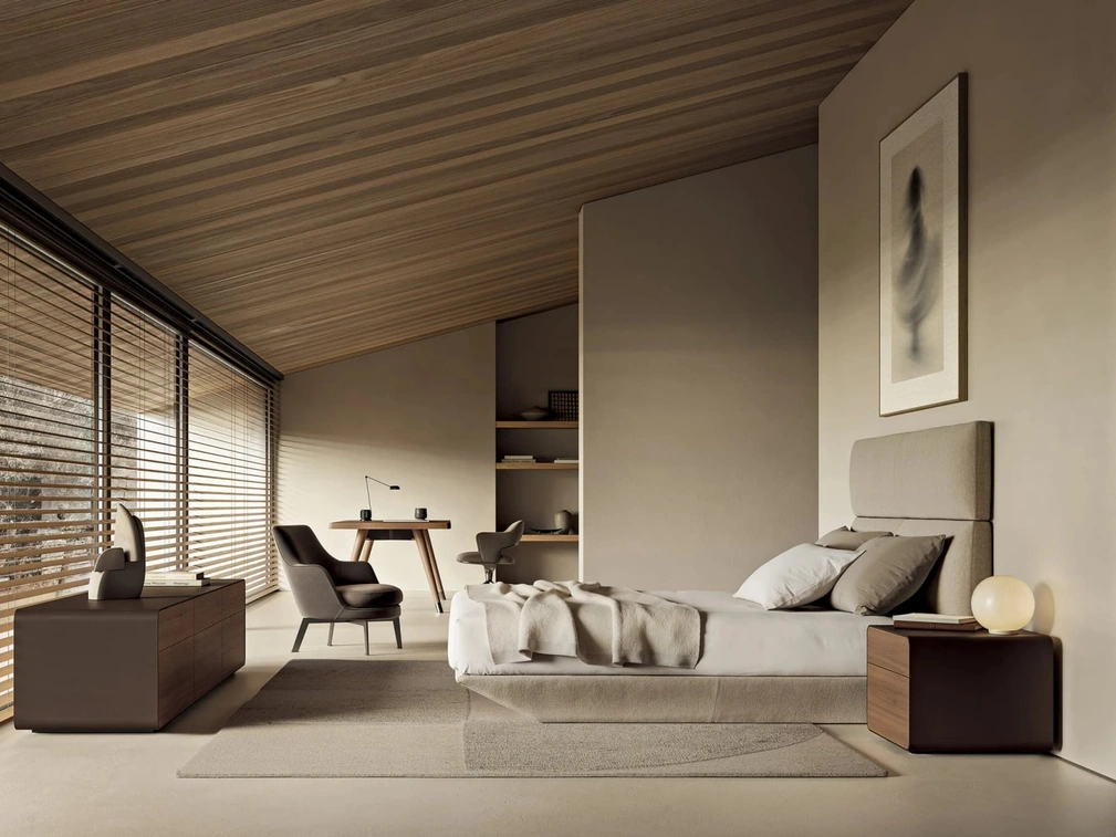 Letto matrimoniale Loungescape di Flexform