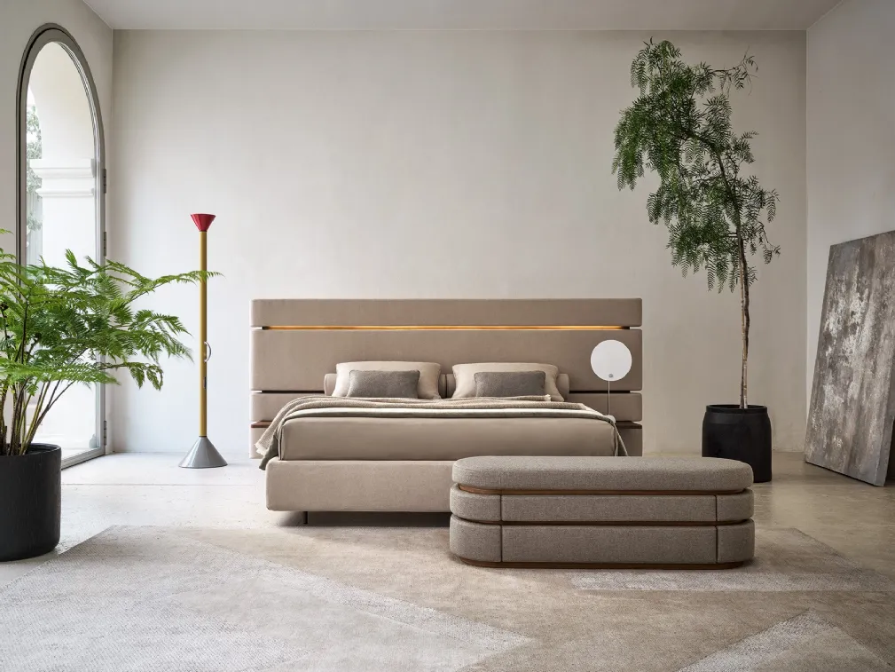 Letto in tessuto imbottito Infinito di Twils