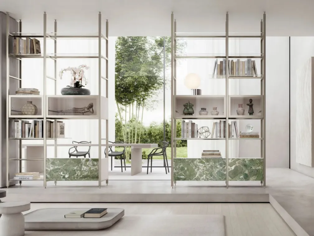 Libreria divisoria Mida a soffitto di Doal