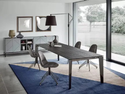 Pica Legno Laccato Decorato Grigio chiaro