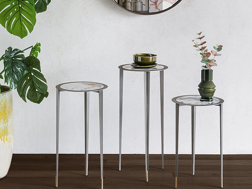 Consolle moderna su più livelli Brio Keramic di Cattelan Italia