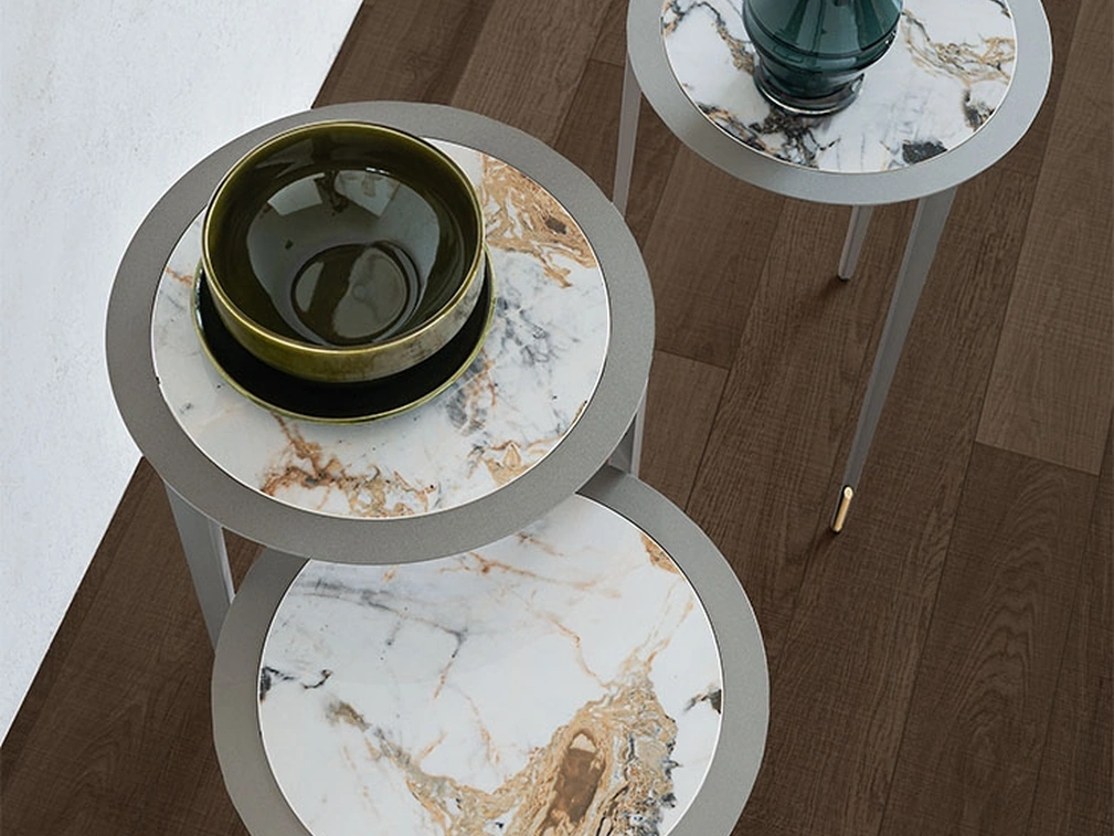 Consolle moderna su più livelli Brio Keramic di Cattelan Italia