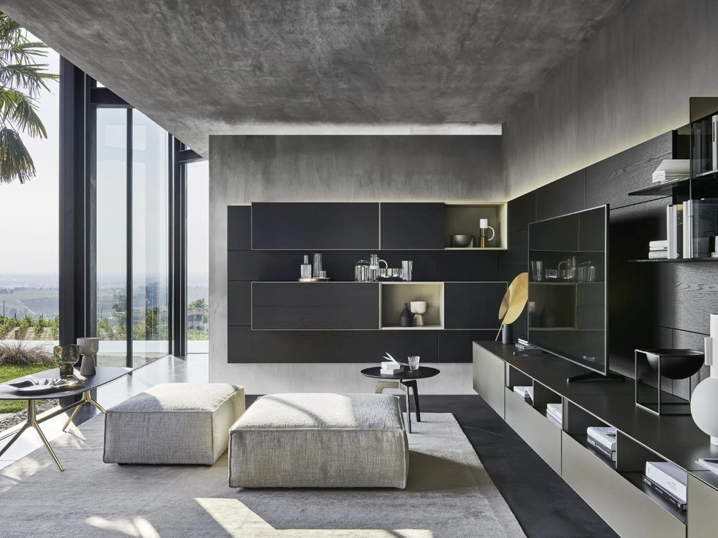 Parete Attrezzata Domino Boiserie 06 di Sangiacomo