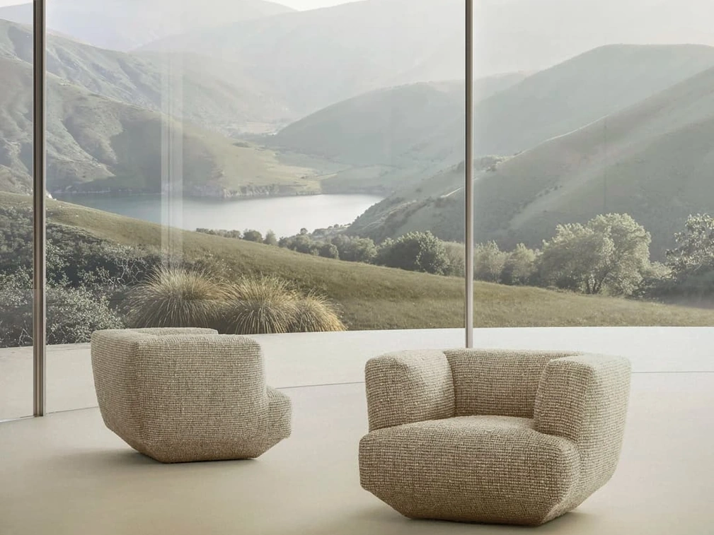 Poltrona imbottita Loungescape di Flexform