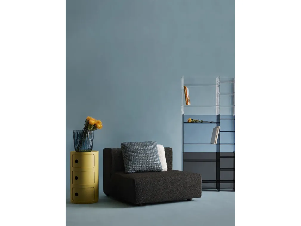 Poltrona Plastics Duo in tessuto imbottito di Kartell