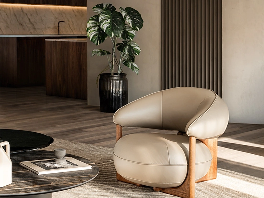 Poltrona in pelle Ruby Lounge di Cattelan Italia