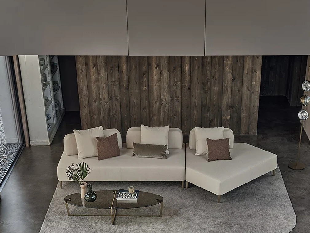 Divano con penisola Denver di Bontempi