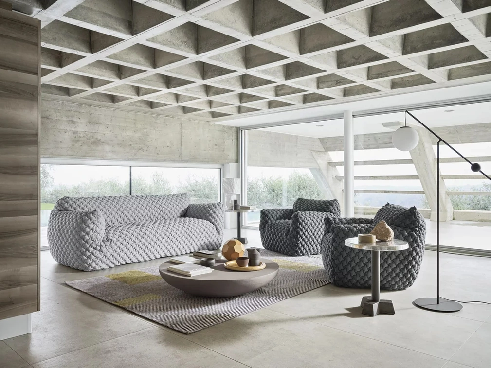 Divano in tessuto imbottito Nuvola di Gervasoni