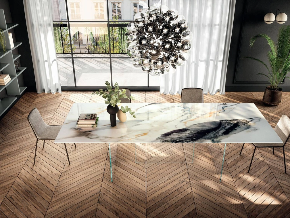 Sedia Pletra 2536 in tessuto di Lago