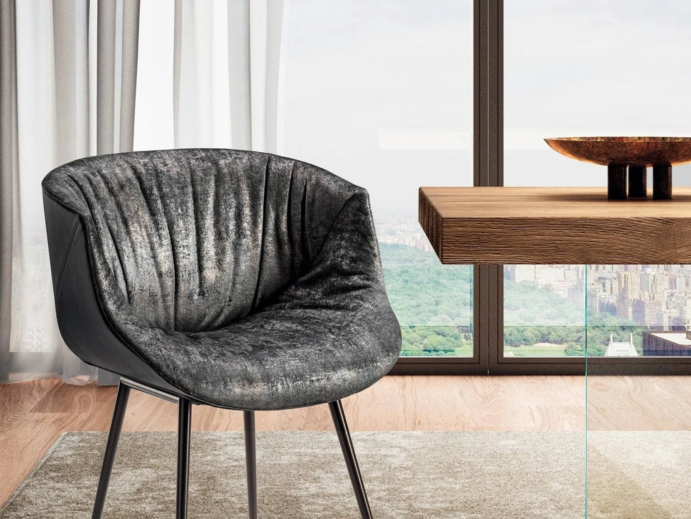 Sedia in tessuto Nacho SED030 di Lago