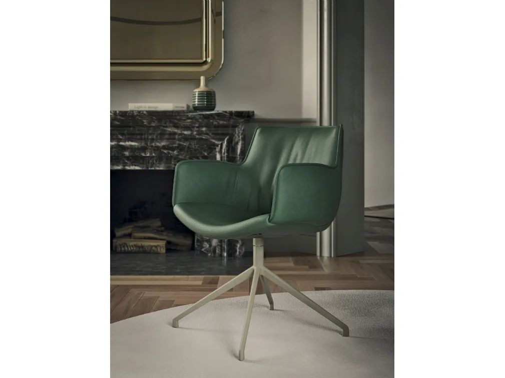 Sedia girevole Rhonda Turn di Cattelan Italia