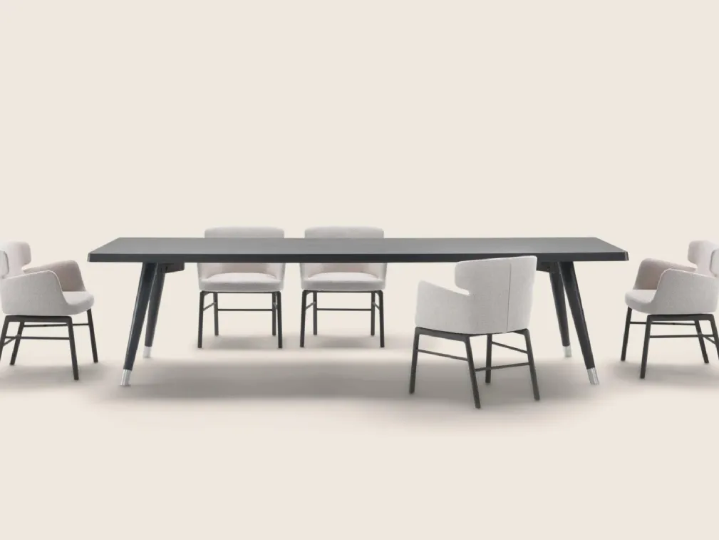 Tavolo rettangolare Adler in legno di Flexform