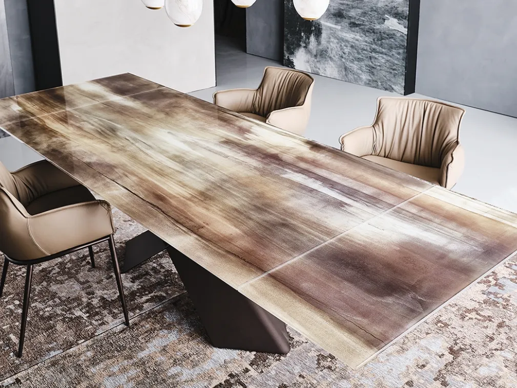 Tavolo Tyron Cristalart Drive di Cattelan Italia