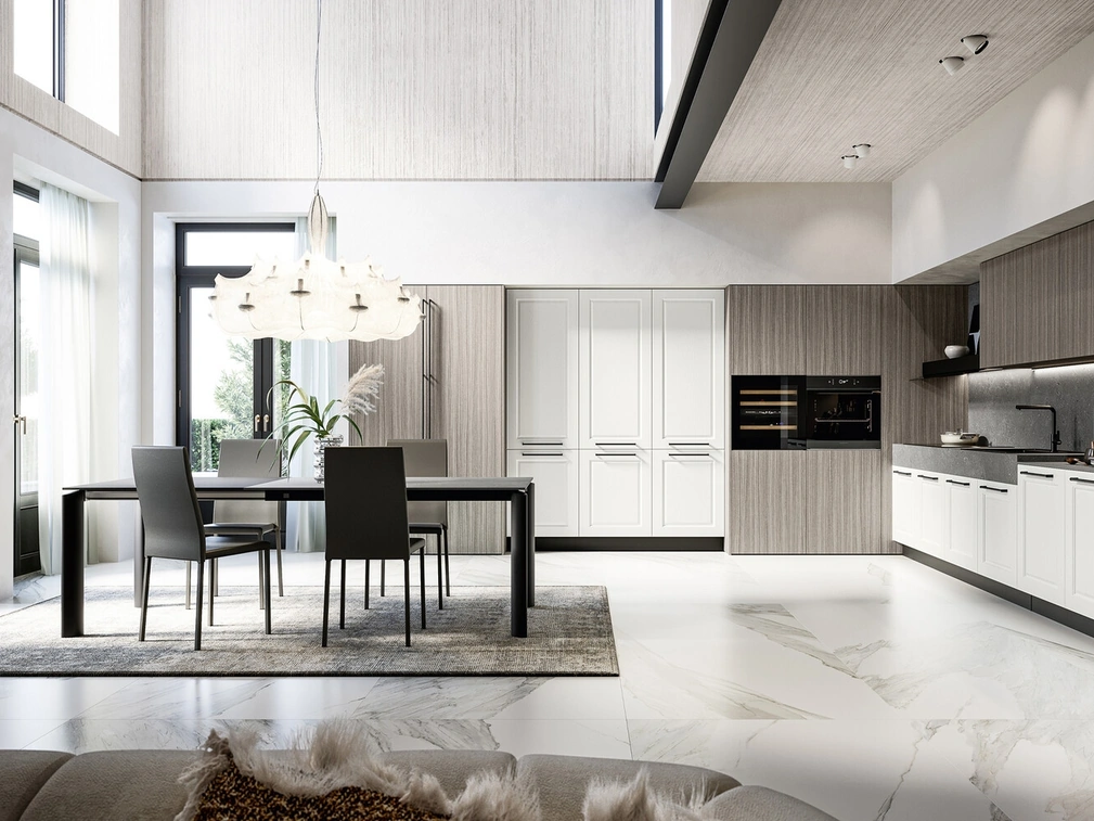 Cucina Classica angolare Asolo 02 in laccato e laminato di Arredo3