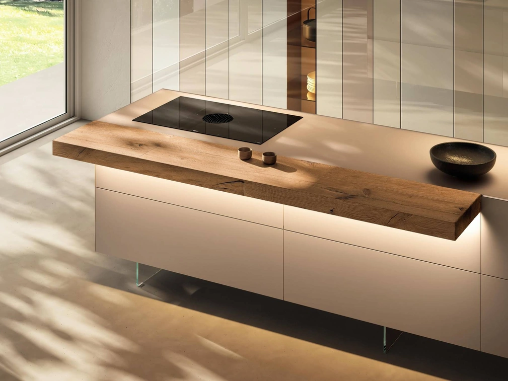 Cucina Design con isola 36e8 Cut Project 2824 di Lago