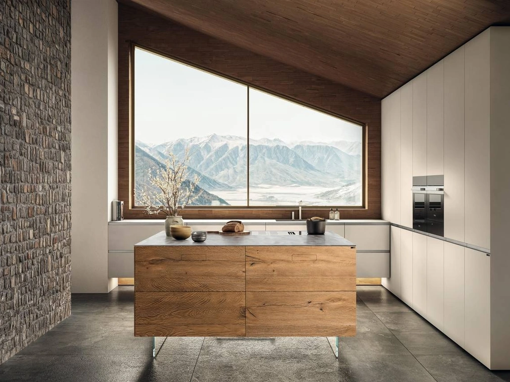 Cucina Design con isola 36e8 Cut Project 2826 di Lago