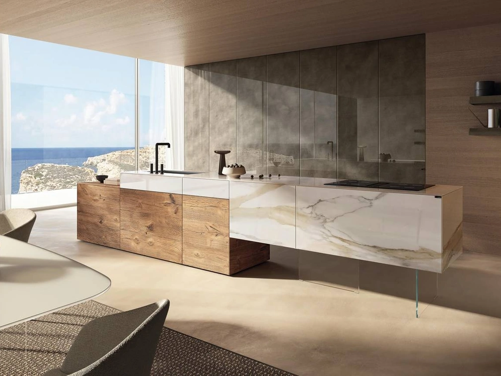 Cucina Design con isola 36e8 Project 2810 di Lago