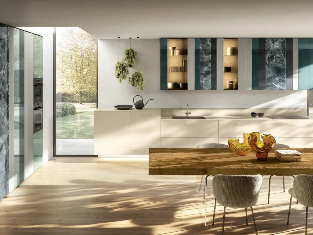 Cucina Design ad angolo NOW Project 2831 di Lago