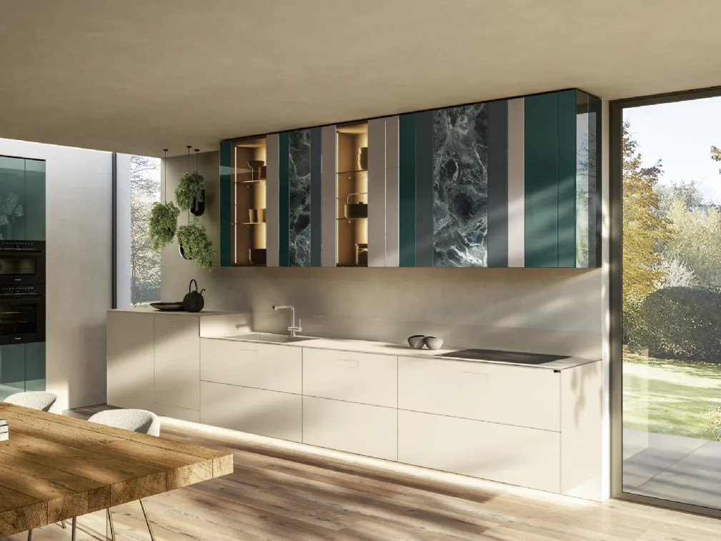 Cucina Design ad angolo NOW Project 2831 di Lago