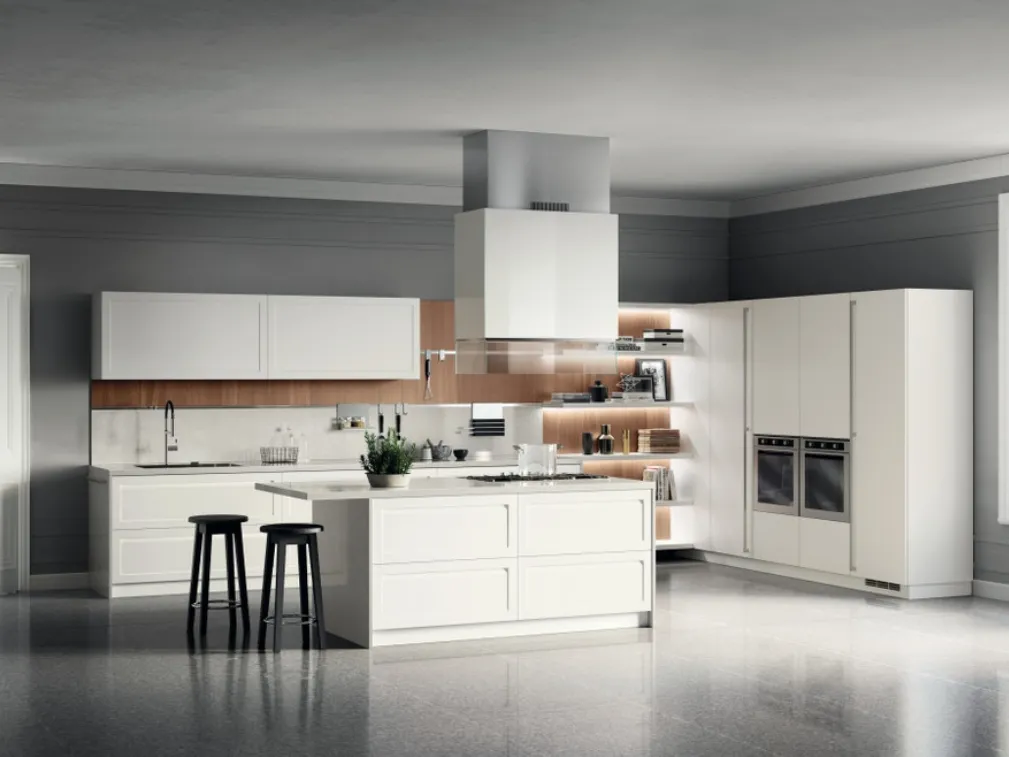 Cucina Moderna Carattere Bianco Prestige di Scavolini