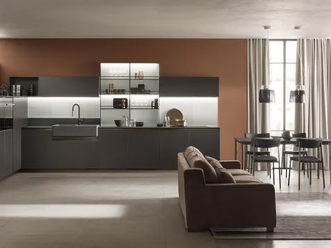 DeLinea laccato opaco Grigio Ferro