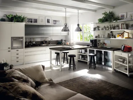 Diesel Social Kitchen in Rovere laccato Tortora