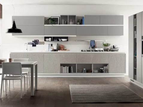 Foodshelf laccato opaco Grigio Vulcano