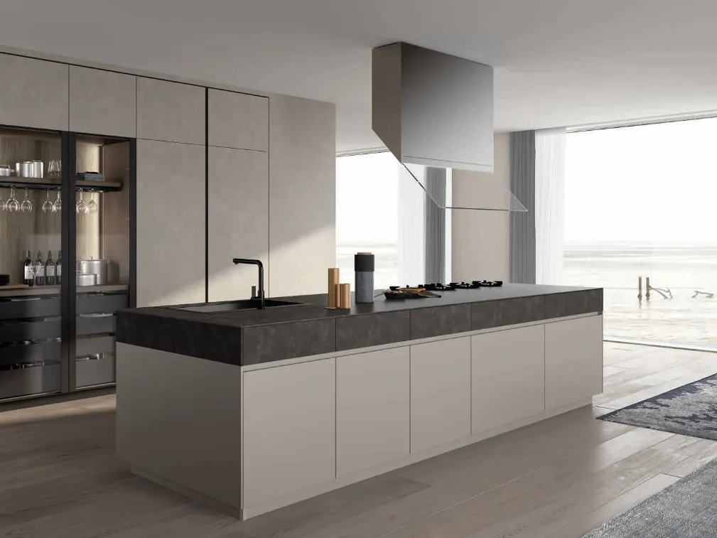Cucina Moderna M2 Monoliti Beige Arizona Di Meson s Cucine