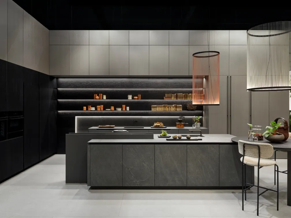 Cucina Moderna ME Materia Orobico Grigio di Meson's Cucine