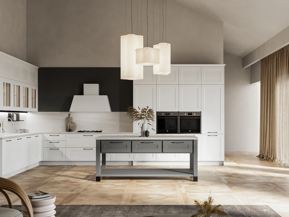 Cucina Moderna angolare Meg in polimerico di Arredo3