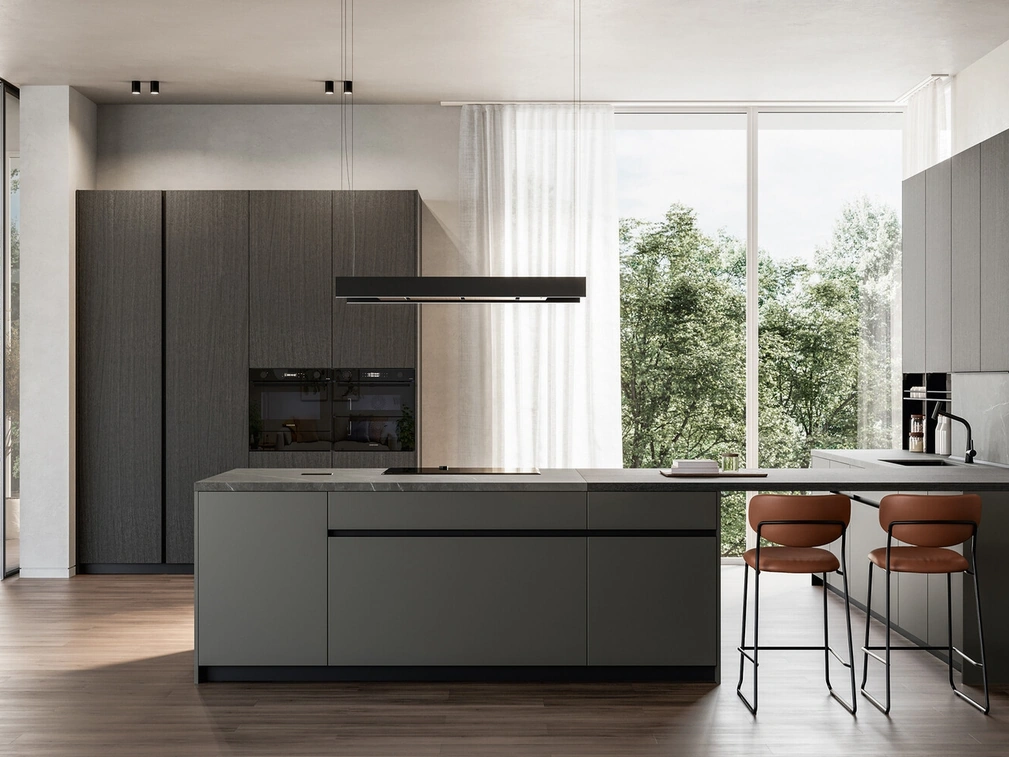 Cucina Moderna con penisola Time di Arredo3