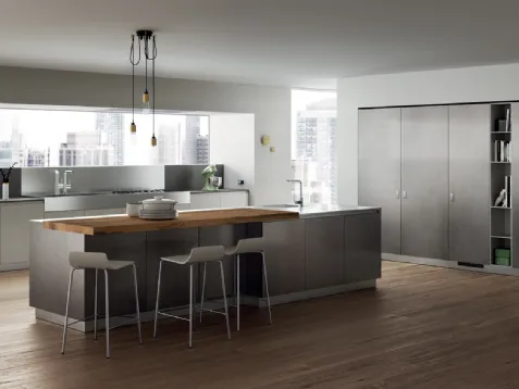 Foodshelf laccato effetto ossidato Stained Steel