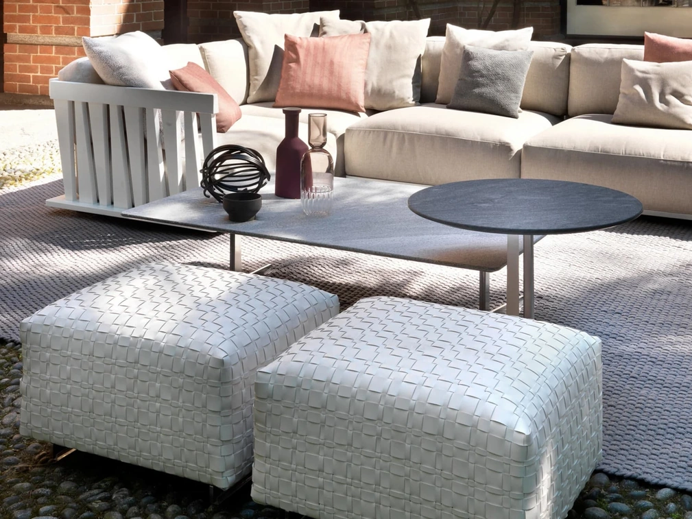 Pouf in gomma poliuretanica Bangkok Outdoor di Flexform