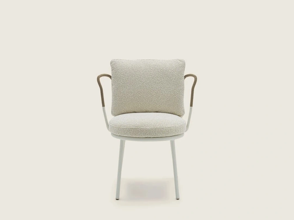 Sedia in acciaio Margherì di Flexform