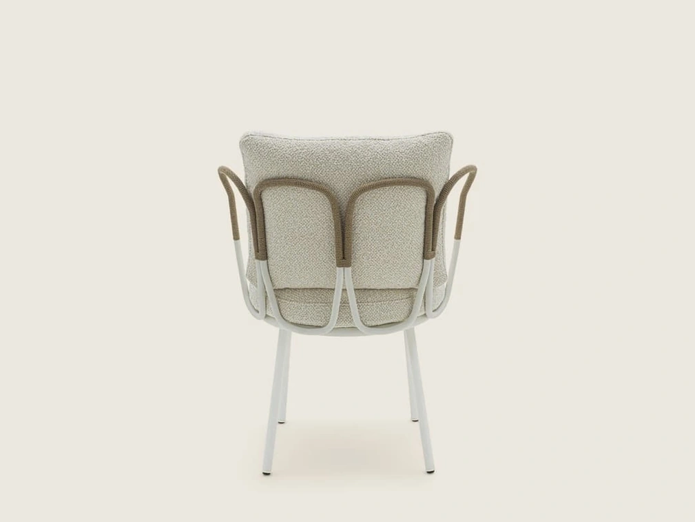 Sedia in acciaio Margherì di Flexform