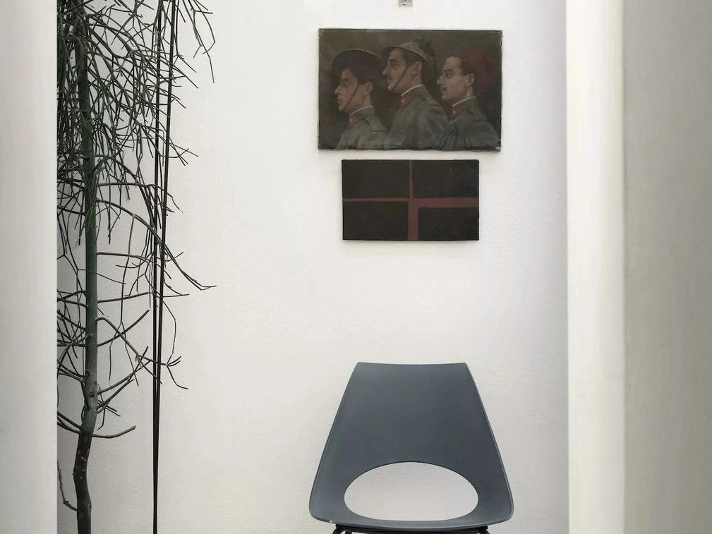 Sedia da giardino Shark Outdoor in polipropilene con gambe in acciaio laccato di Bontempi