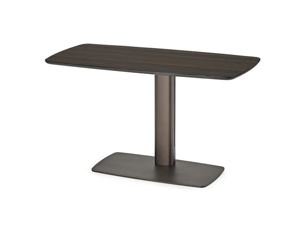 Scrivania Operativa in legno e metallo Run Wood di Cattelan Italia